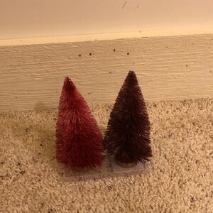 Target Holiday Decor Mini bottle brush Trees  NWT